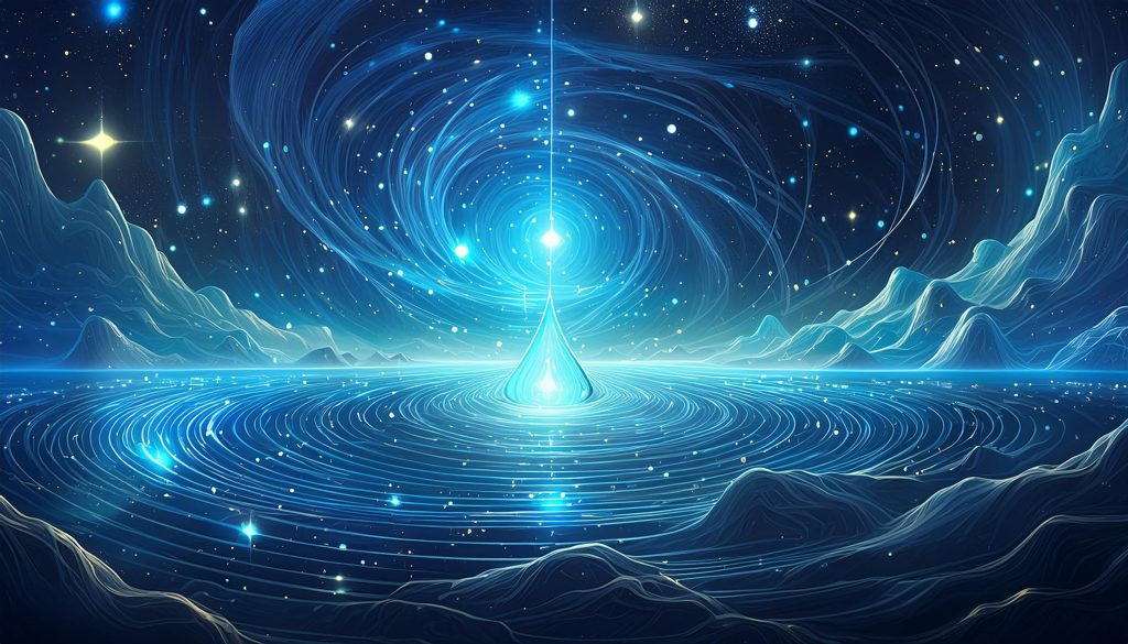 The Interconnections of Water, Vibration and Energy, water flowing, quantum